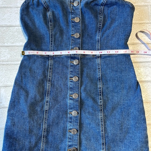Garage Blue Denim Mini Dress - Picture 7 of 7